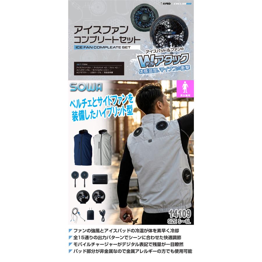 SOWA（ソーワ） アイスファンセット ペルチェ仕様 14109 コンプリート