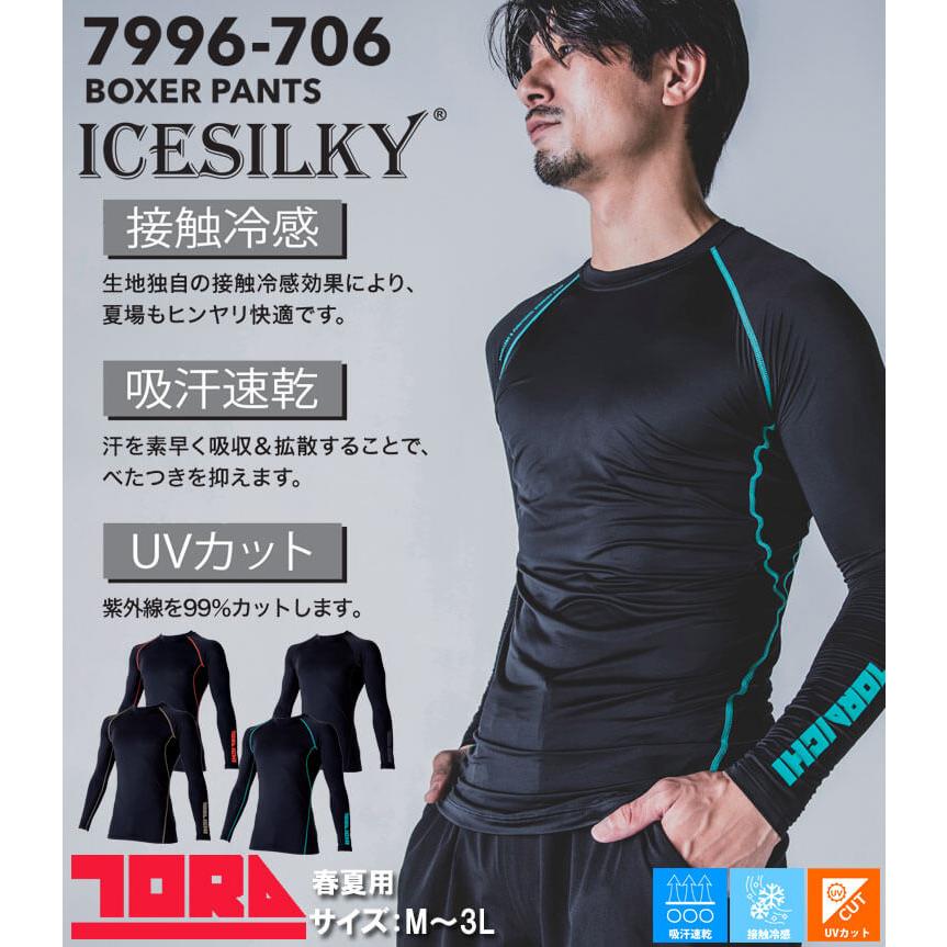 寅壱 TORAICHI トライチ 接触冷感 長袖クルーネックTシャツ 7996-617