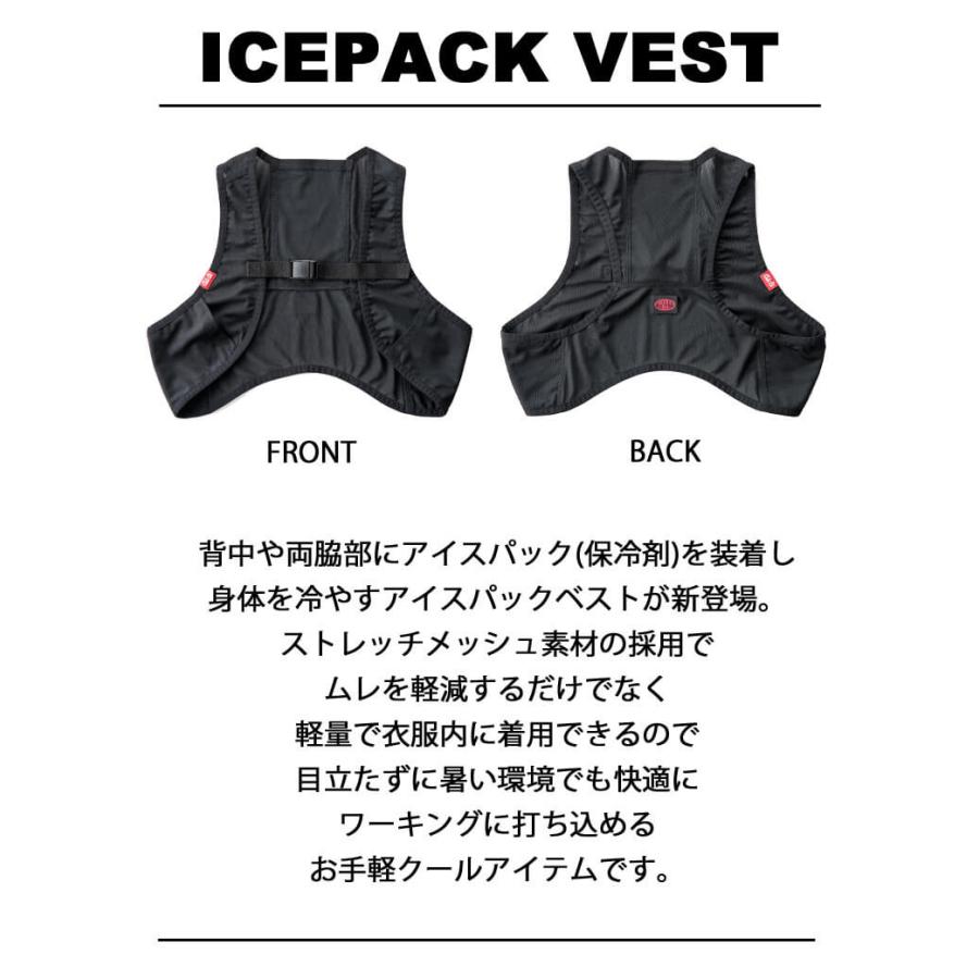 山田辰 アイスパックベスト&アイスパック(保冷剤)3個セット 24016