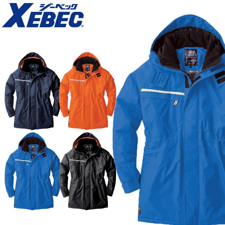 高額売筋防寒服 XEBEC ジーベック 防水防寒コート 581 作業服 大きいサイズ5L
