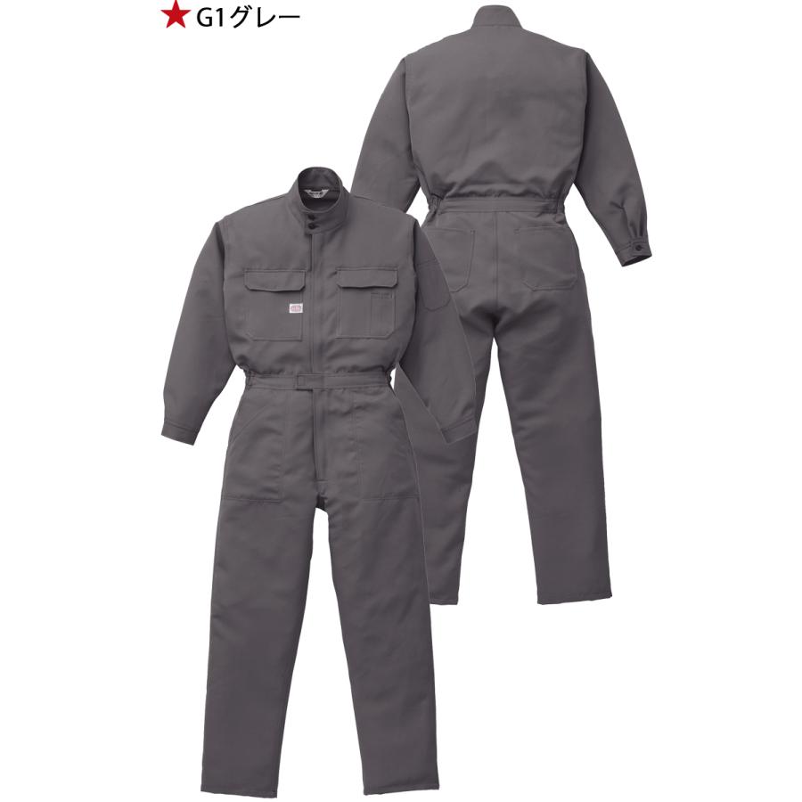 山田辰 ツナギ 作業服 AUTO-BI オートバイ 通年 耐酸つなぎ服 1-6100