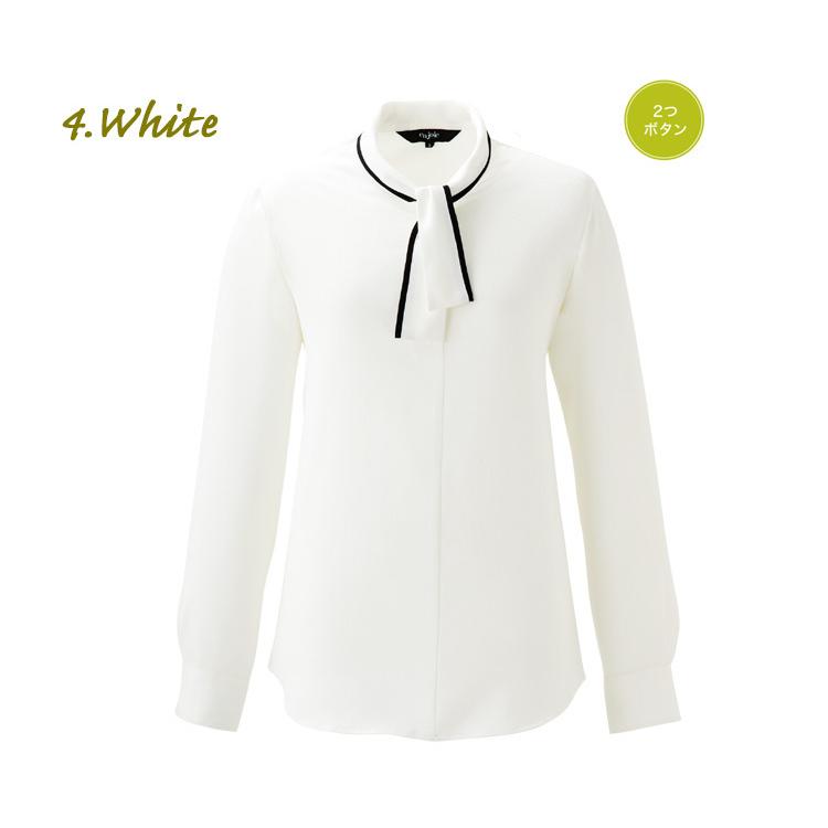 おもてなし オフィス 制服 en joie アンジョア 長袖ブラウス(プルオーバータイプ) 01232 大きいサイズ17号・19号 ジョア おもてなし オフィス 制服 en joie アンジョア 長袖ブラウス