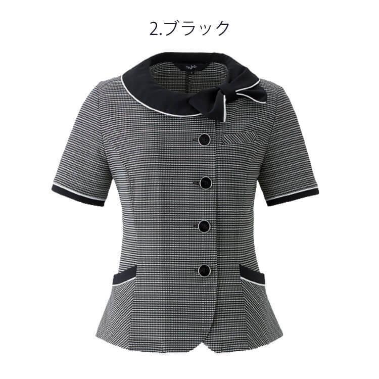 事務服　制服　オフィス　joie　en　オーバーブラウス　アンジョア　ユニフォーム　26502　キャンディボーダー