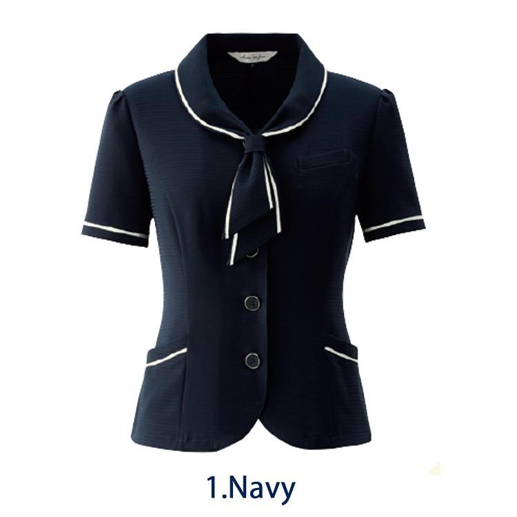 ジョア オフィス 事務服 制服 en joie アンジョア オーバーブラウス 