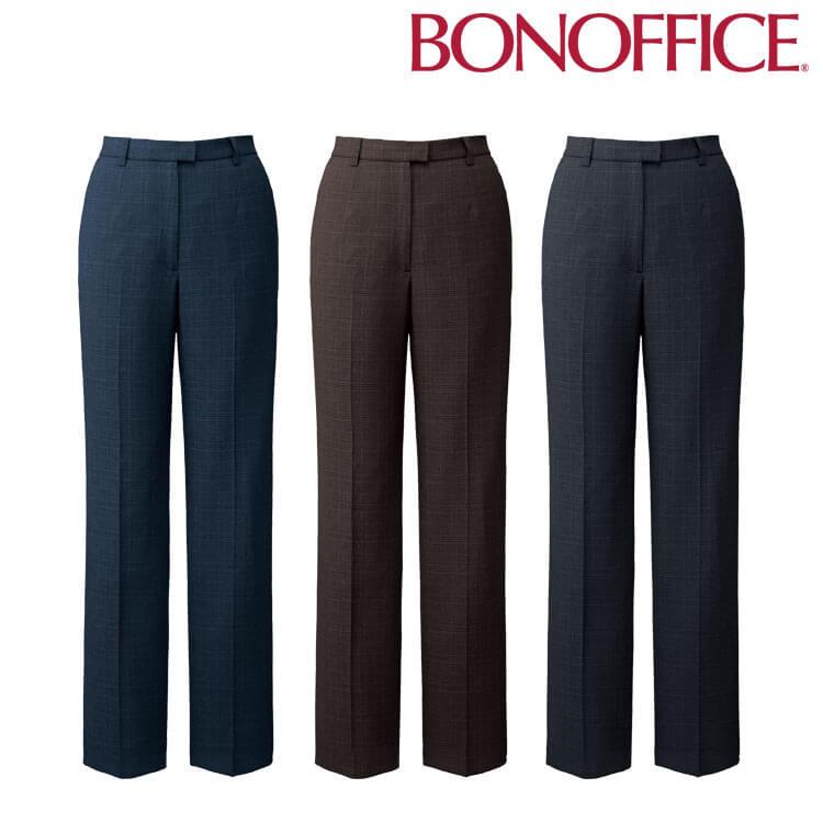 事務服 制服 BONOFFICE ボンオフィス パンツ AP6258 チェック柄 A241シリーズ タイムレストランド ボンマックス サイズ21号 ボンマックス（BONMAX） 事務服 制服 BONOFFICE ボンオフィス パンツ