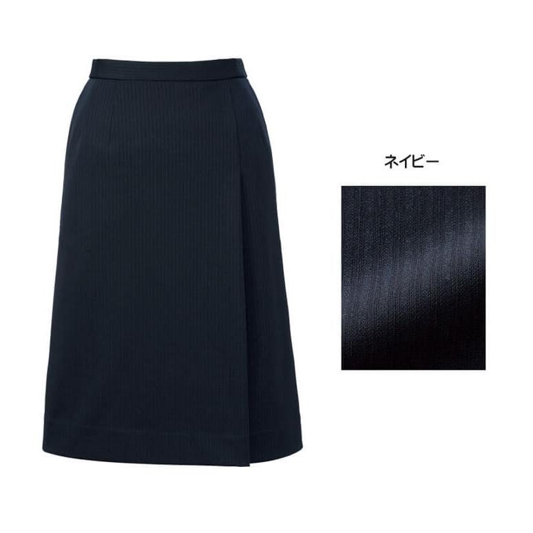 事務服 制服 BONOFFICE ボンオフィス プリーツスカート ロング丈 AS2340 A222シリーズ シャドーストライプニット ボンマックス サイズ17号・19号 ボンマックス（BONMAX） 事務服 制服 BONOFFICE ボンオフィス プリーツ