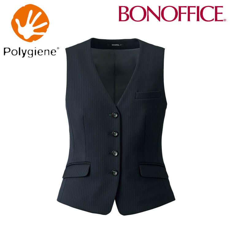 事務服 制服 BONOFFICE ボンオフィス ベスト AV1286 A222シリーズ シャドーストライプニット ボンマックス ボンマックス（BONMAX） 事務服 制服 BONOFFICE ボンオフィス ベスト