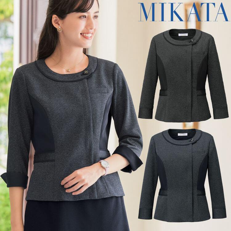 事務服 制服 接客 受付 セレクトステージ 神馬本店 シャンナーレ ジャケット WN92J メランジュニット 事務服 制服 接客 受付 セレクトステージ 神馬本店 シャンナーレ