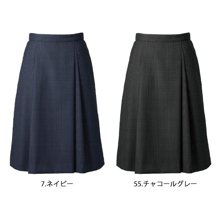 おもてなし　事務服　制服　ヌーヴォ　FOLK　フレアースカート　フォーク　シャドーグレンチェック　nuovo　FS45950