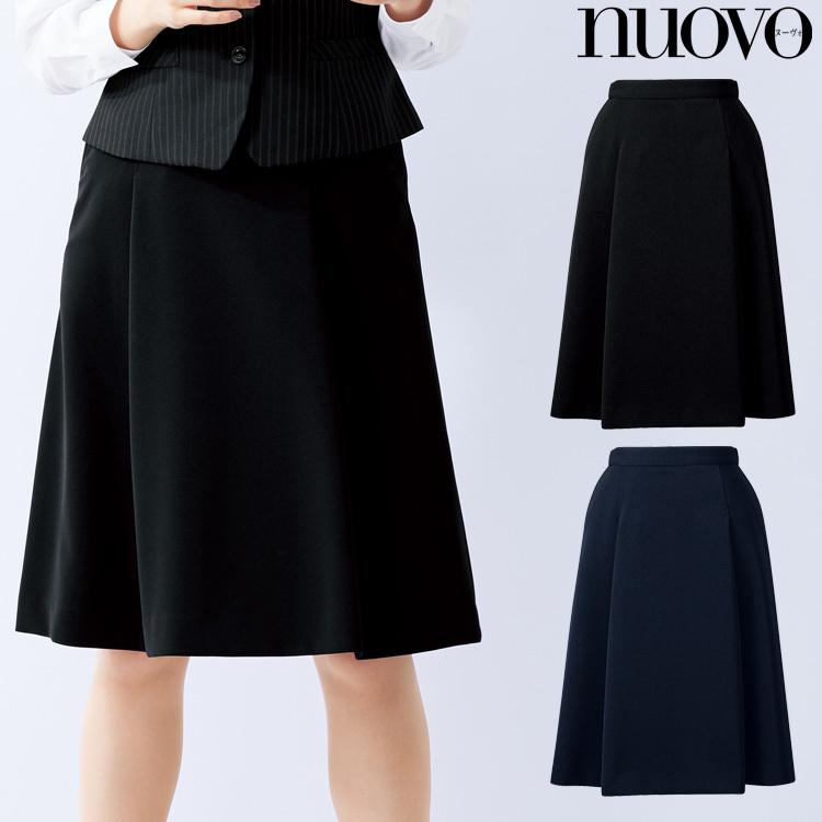 オフィス 事務服 制服 フォーク ヌーヴォ FOLK nuovo 脇ゴムソフトプリーツスカート FS45991 サイズ19号・21号・23号 オフィス 事務服 制服 フォーク ヌーヴォ FOLK nuovo 脇ゴムソフト