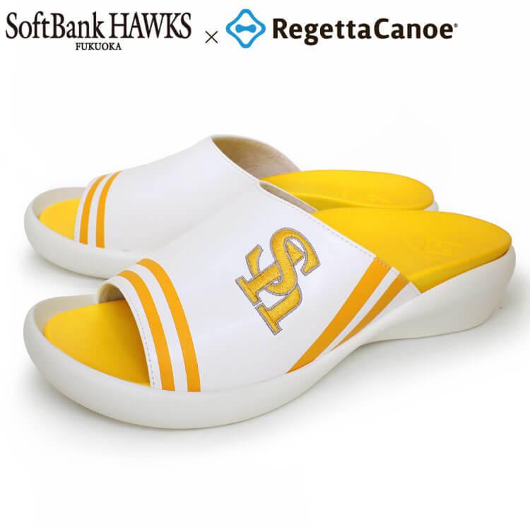 リゲッタカヌー RegettaCanoe 福岡ソフトバンクホークスコラボ BCFW3500SH プロ野球12球団 野球観戦 サンダル スリッパ レディース リゲッタカヌー RegettaCanoe 福岡ソフトバンクホークスコラボ