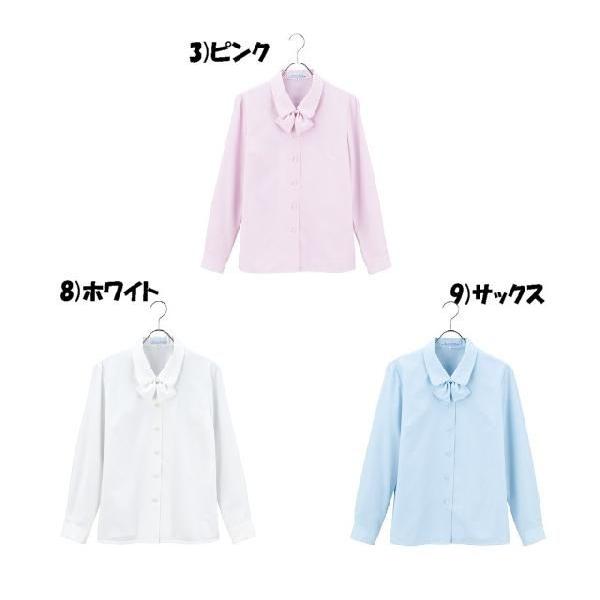 オフィス 事務服 制服 セレクトステージ(神馬本店) 長袖ブラウス[タイ