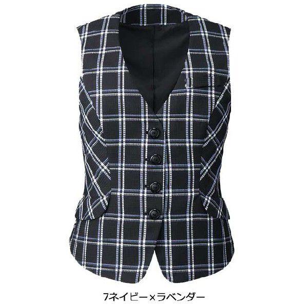 事務服 制服 フォーク ヌーヴォ ベスト 春夏 FV35910 19号・21号・23号 FOLK nuovo オフィス 事務服 制服 フォーク ヌーヴォ ベスト 春夏 FV35910 19号