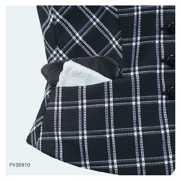 オフィス 事務服 制服 フォーク ヌーヴォ ベスト 春夏 FV35910 19号