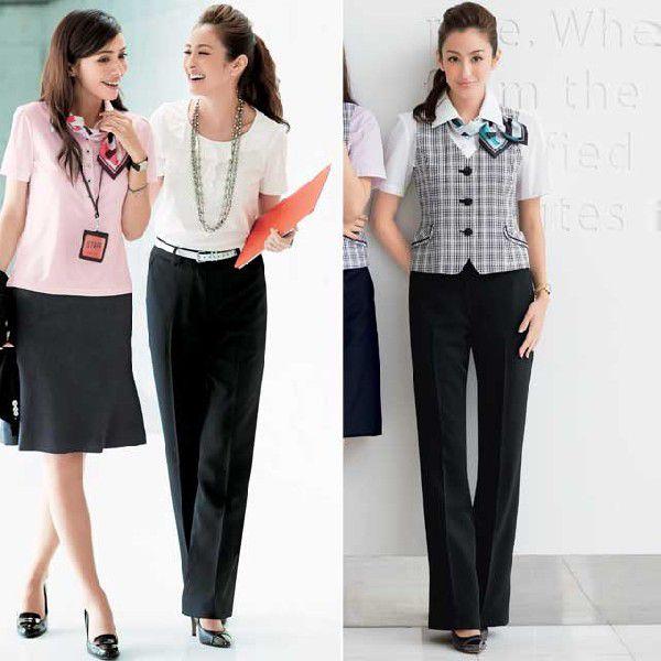 オフィス 事務服 制服 セレクトステージ 神馬本店 パンツ 春夏 SS600P
