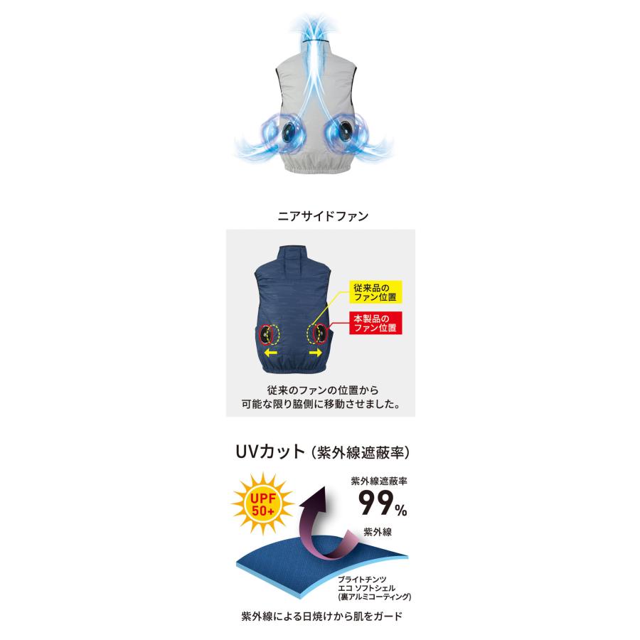 Dickies（ディッキーズ） ボルトクール ベスト 単品 D-229 コーコス