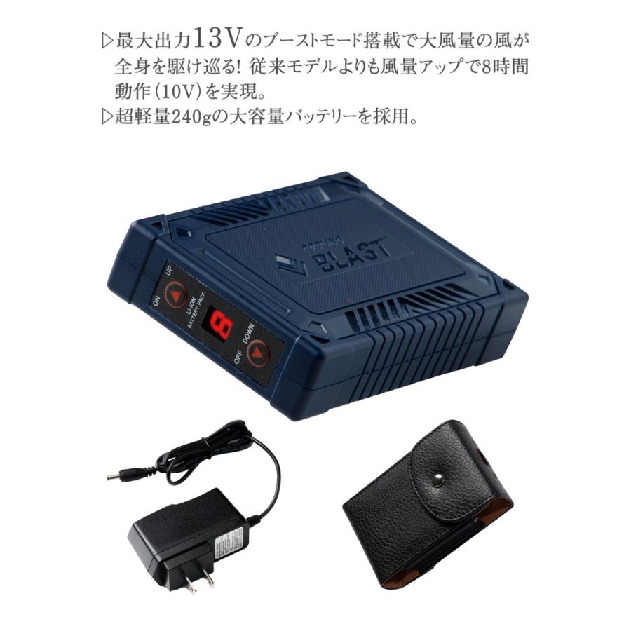 【Chiro】リンクサス　空調服バッテリーとファンセット ファン付作業着 アイズフロンティア クーリングブラスト13V