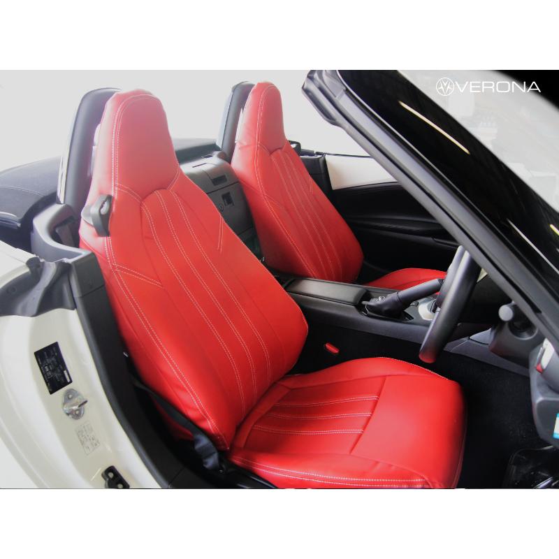 NCロードスター シートカバー(黒) マツダ ロードスター NC系 VERONA ヴェローナ レザー