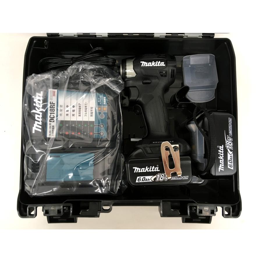 （店）未使用品 makita マキタ TD173DRGXB 充電式インパクトドライバ ブラック バッテリ×2/充電器/取扱説明書/ケース付き｜mickekasiwa2｜03