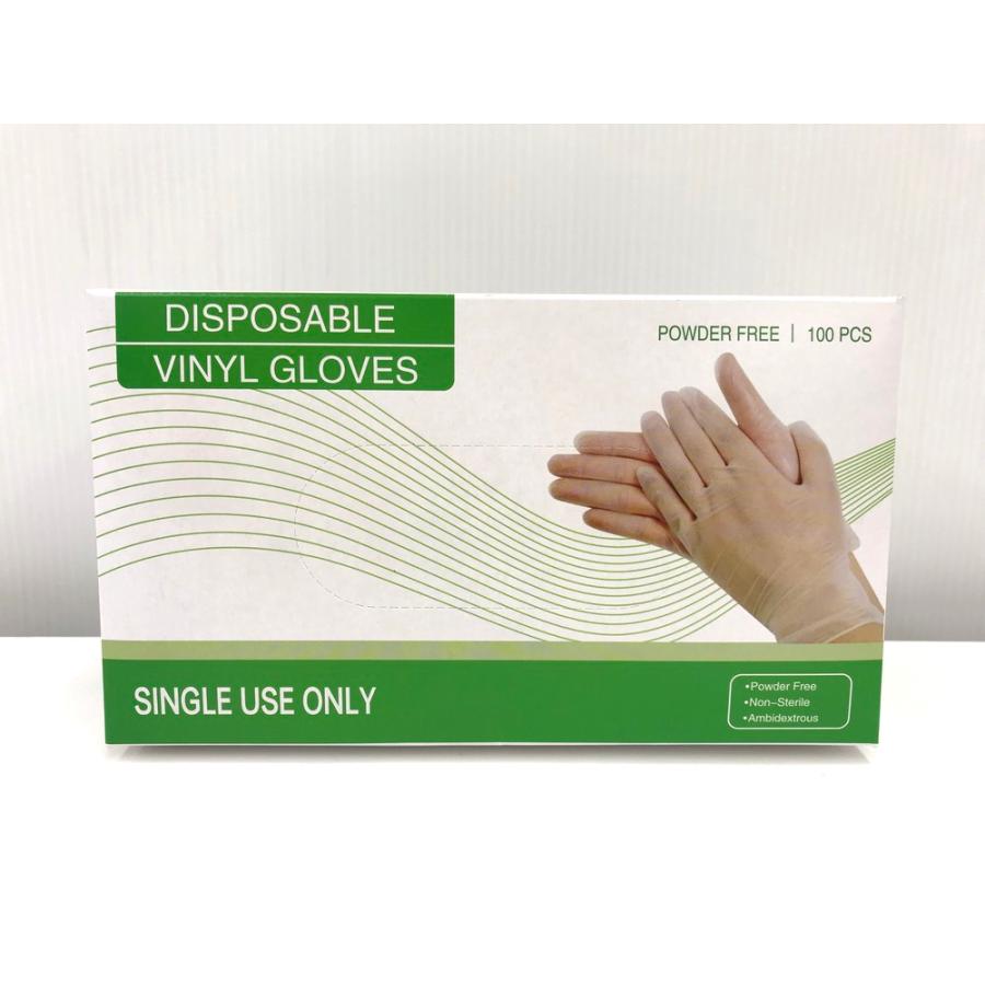 内）未開封品 使い捨てビニール手袋 Disposable Vinyl Gloves Mサイズ