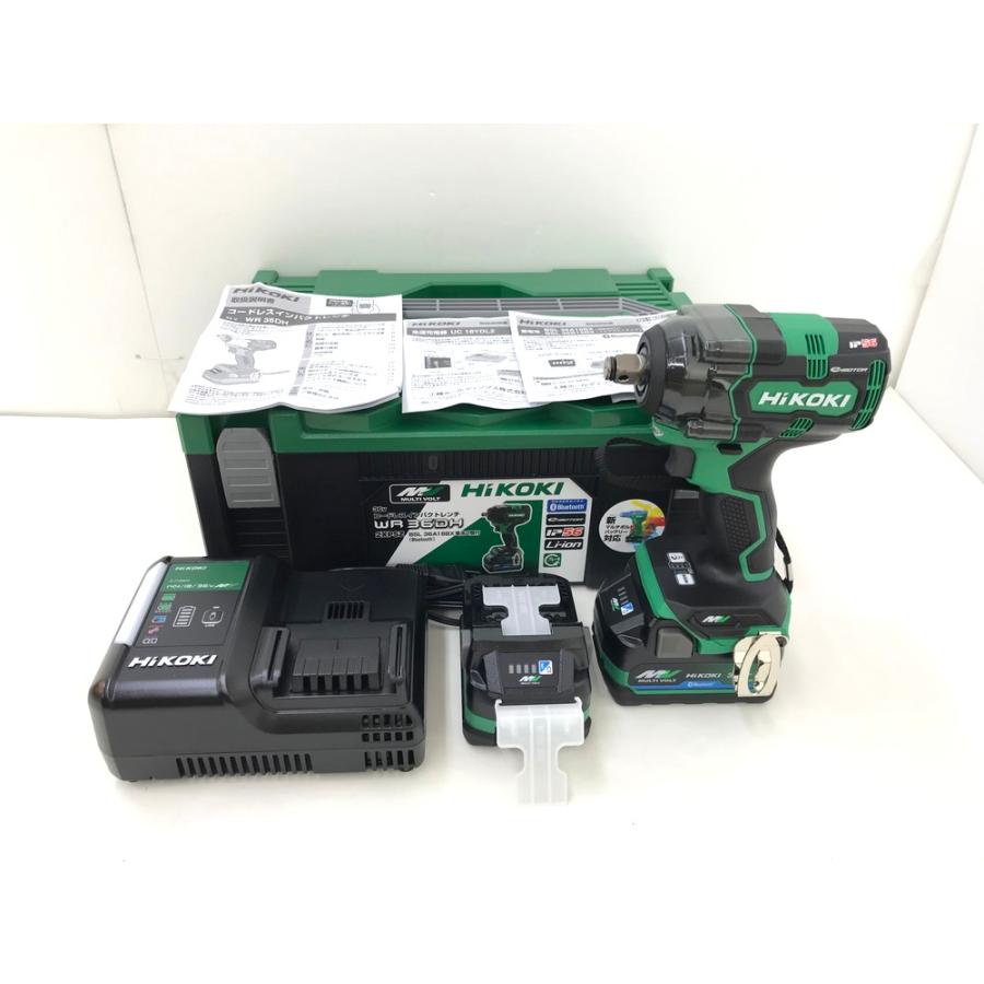 （店）未使用品 HiKOKI ハイコーキ WR36DH(2XPSZ) コードレスインパクトレンチ 36V マルチボトル 蓄電池2個 充電器 ...