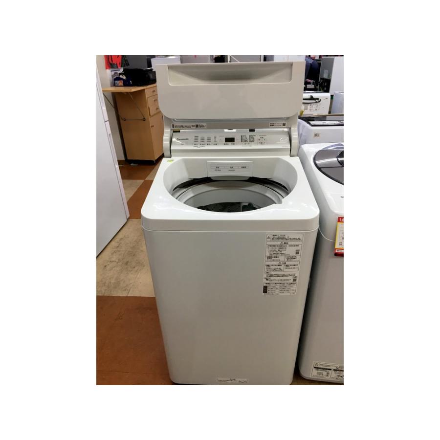 （店）『らくらく家財便発送B』中古品 Panasonic NA-FA7H1 全自動洗濯機 2023年製 洗濯7kg ホワイト 簡易乾燥｜mickekasiwa2｜07