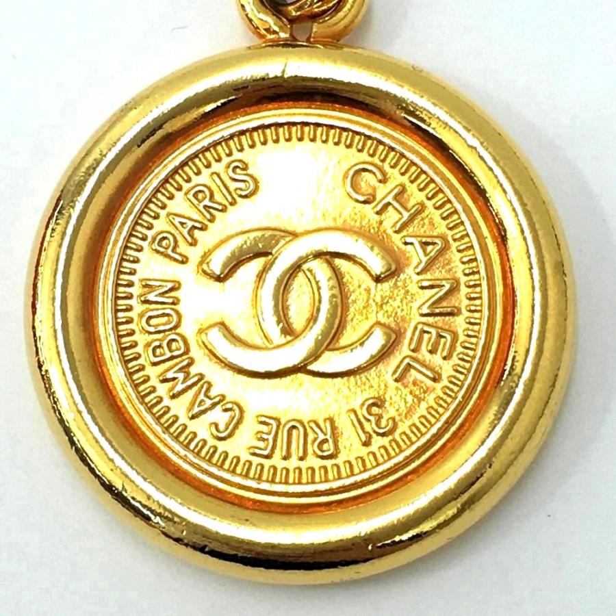 CHANEL シャネル　31 RUE CAMBON ネックレス GP ゴールド 中古品 程度良好 CHANEL シャネル 31 RUE CAMBON GP×レザー チェーン