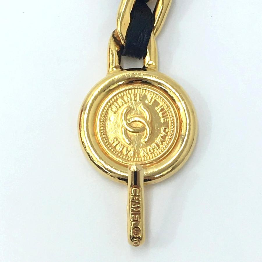 中古品 程度良好 CHANEL シャネル 31 RUE CAMBON GP×レザー