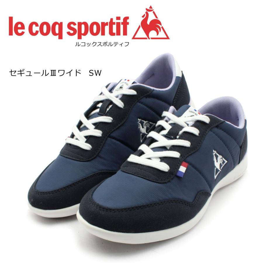 ルコック スポルティフ Le Coq Sportif レディース スニーカー セギュール 3 ワイド ネイビー Ql3njc05nv Leql3njc05nv ミッキー靴店 通販 Yahoo ショッピング