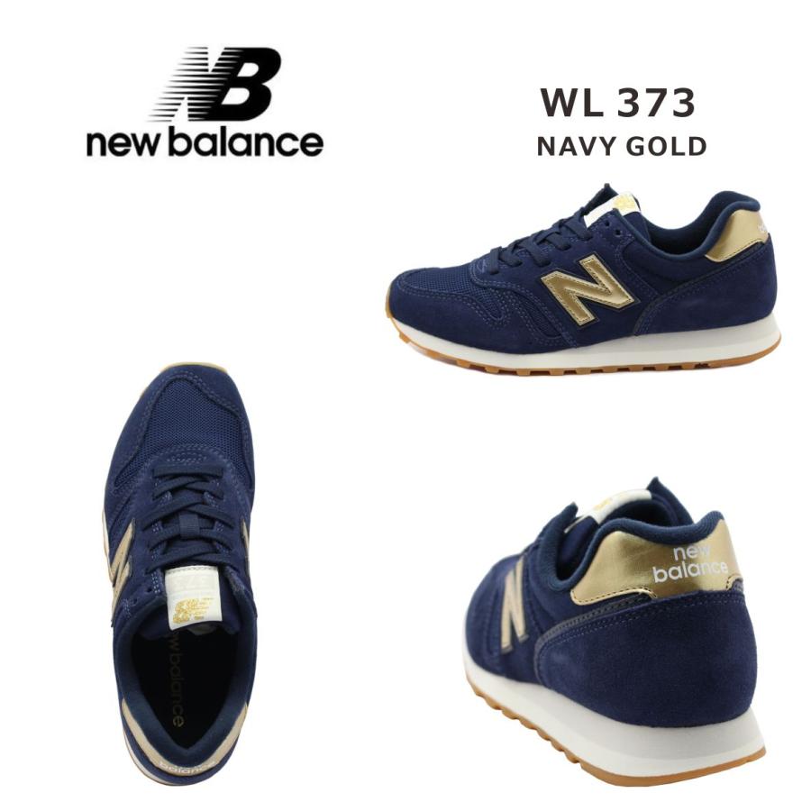 New Balance ニューバランス レディース スニーカー Wl373 ネイビーゴールド Nbwl373nvgd ミッキー靴店 通販 Yahoo ショッピング
