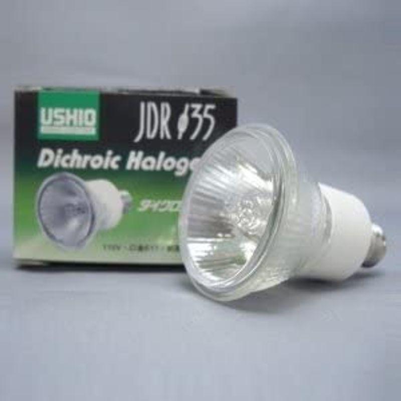 ウシオ　10個セット　ダイクロイックミラー付きハロゲンランプ　JDR110V35WLW　JDRφ35　広角　E11口金　110V　35W　K