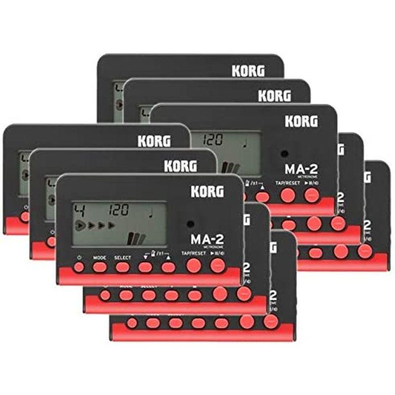 ◇在庫限り◇まとめ買いKORG コルグ メトロノーム MA-2 10個セット ブラック&レッド MA-2-BKRD メトロノーム KORG メトロノーム MA-2 BLBK ブルーブラック 吹奏楽 ブラスバンド オーケストラ ギター 声楽 アカペラ 個人練習に最適 100時間連続