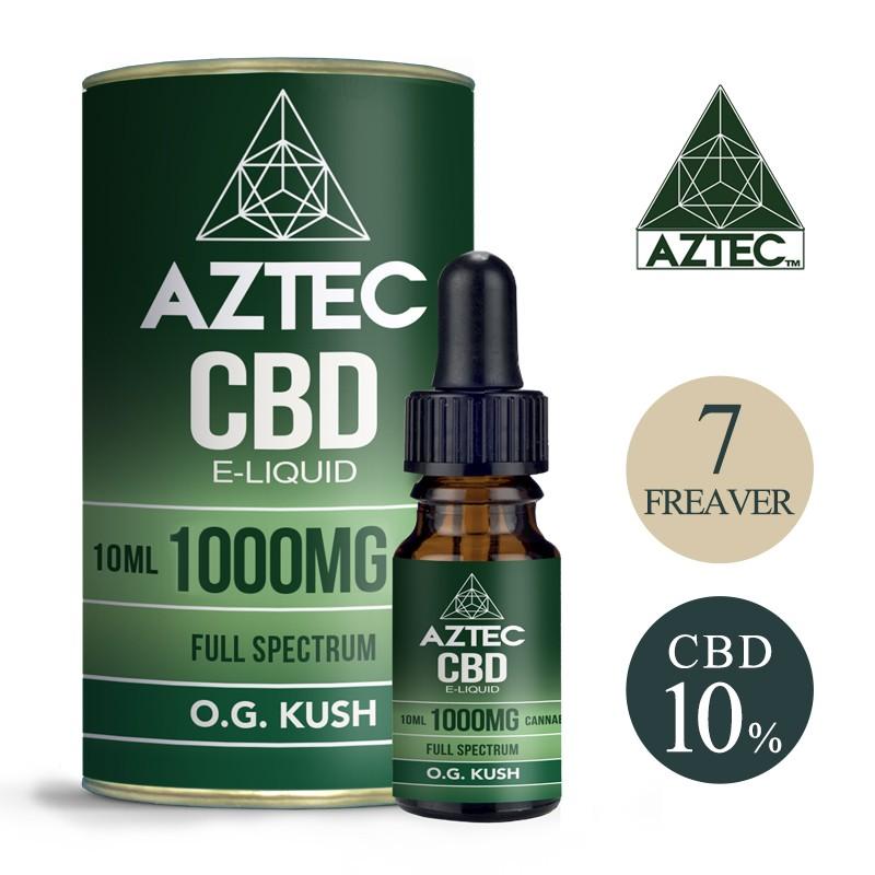 CBD リキッド CBD 10% 1000mg フルスペクトラム Aztec アステカ  高濃度 高純度 電子タバコ vape オーガニック CBD ヘンプ アントラージュ｜micks00