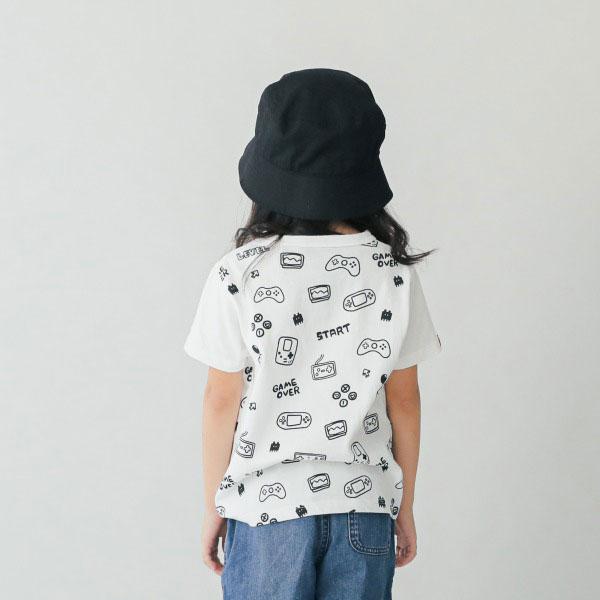 Jeans-b 2nd（ジーンズベーセカンド） 子供服 GAME総柄 Tシャツ 半袖