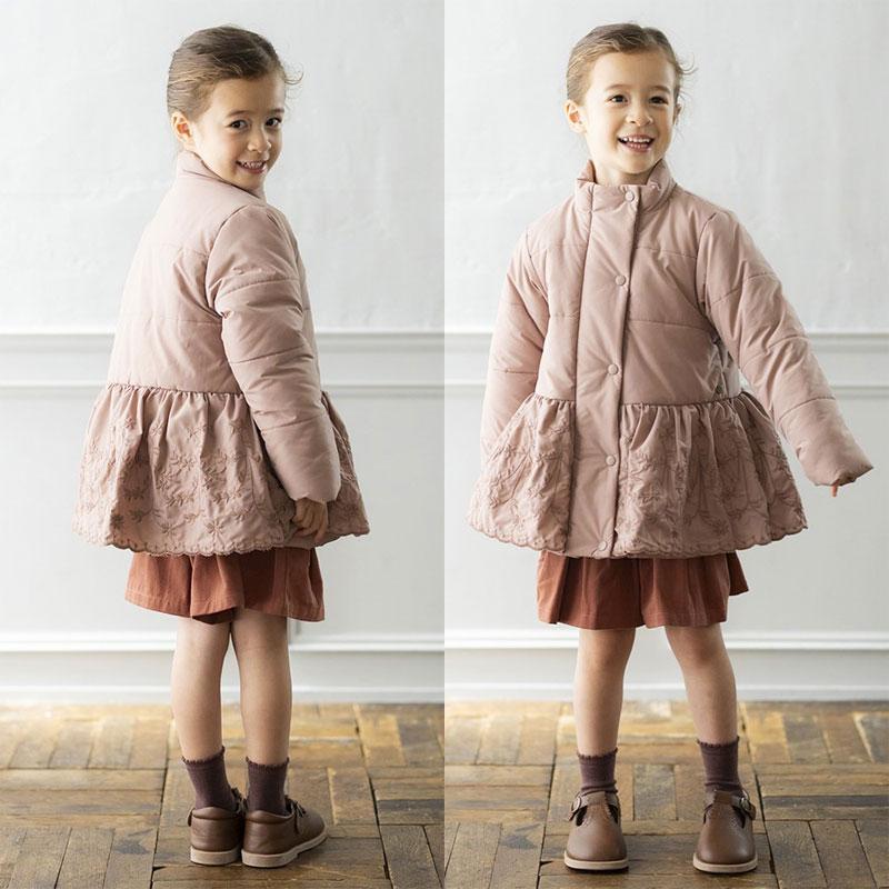 s.t.closet frabjous 子供服t Little s.t. ボーダーレース 刺繍 コート