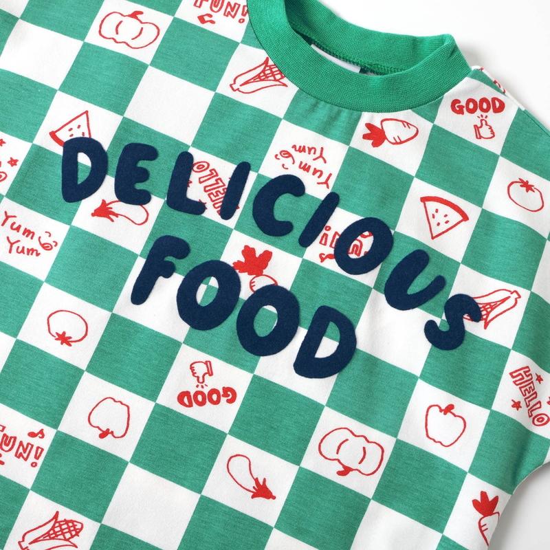 BIT'Z（ビッツ） 子供服 おっきなフルーツ柄＆ベジタブルブロック