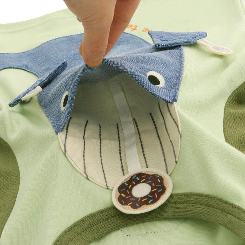 BIT'Z（ビッツ） 子供服 サメ＆クジラ マスコット もぐもぐ Tシャツ