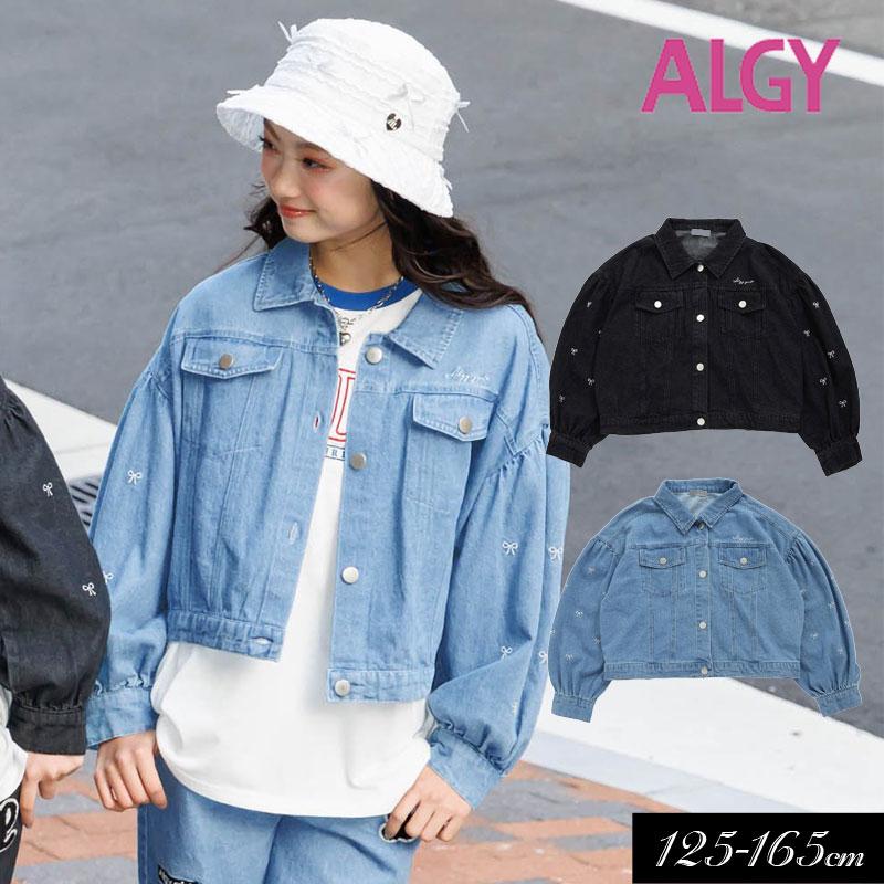 algy 子供服t ALGY りぼん デニム Gジャン キッズ 女の子
