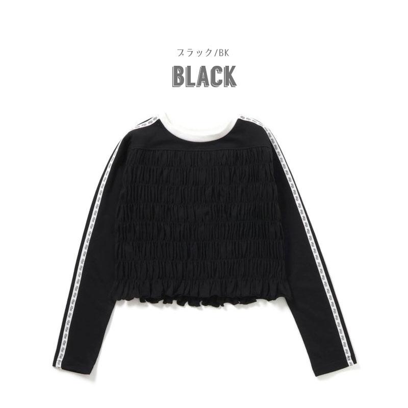 algy（アルジー） 子供服 シャーリング ロンT 女の子 キッズ 長袖 T