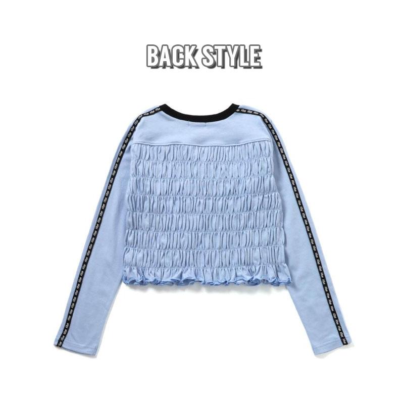 algy（アルジー） 子供服 シャーリング ロンT 女の子 キッズ 長袖 T