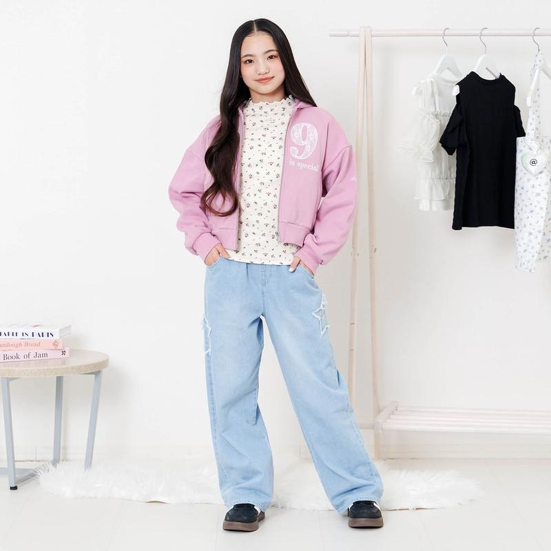 algy（アルジー） セール 子供服 フリル リブ ロンT Tシャツ 女の子
