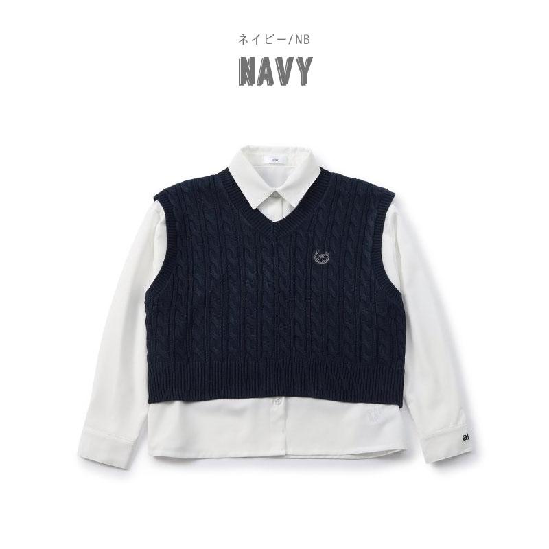 algy（アルジー） セール 子供服 セレモニー 卒服 透かし編みニット