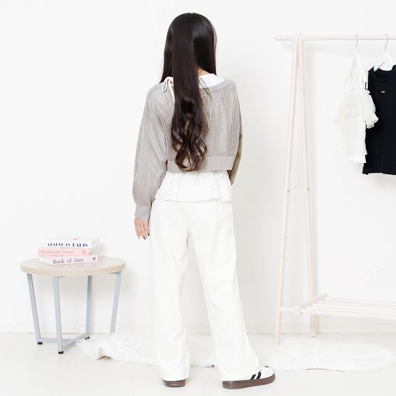 algy（アルジー） セール 子供服 メッシュニット＆ロンT セット キッズ