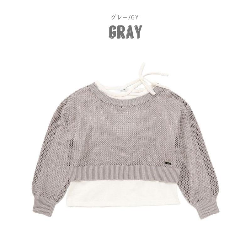 algy（アルジー） セール 子供服 メッシュニット＆ロンT セット キッズ