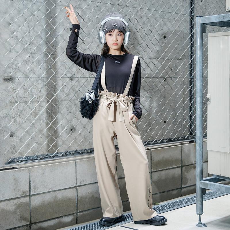 algy（アルジー） 子供服t ALGY サス付き りぼん ロング パンツ キッズ