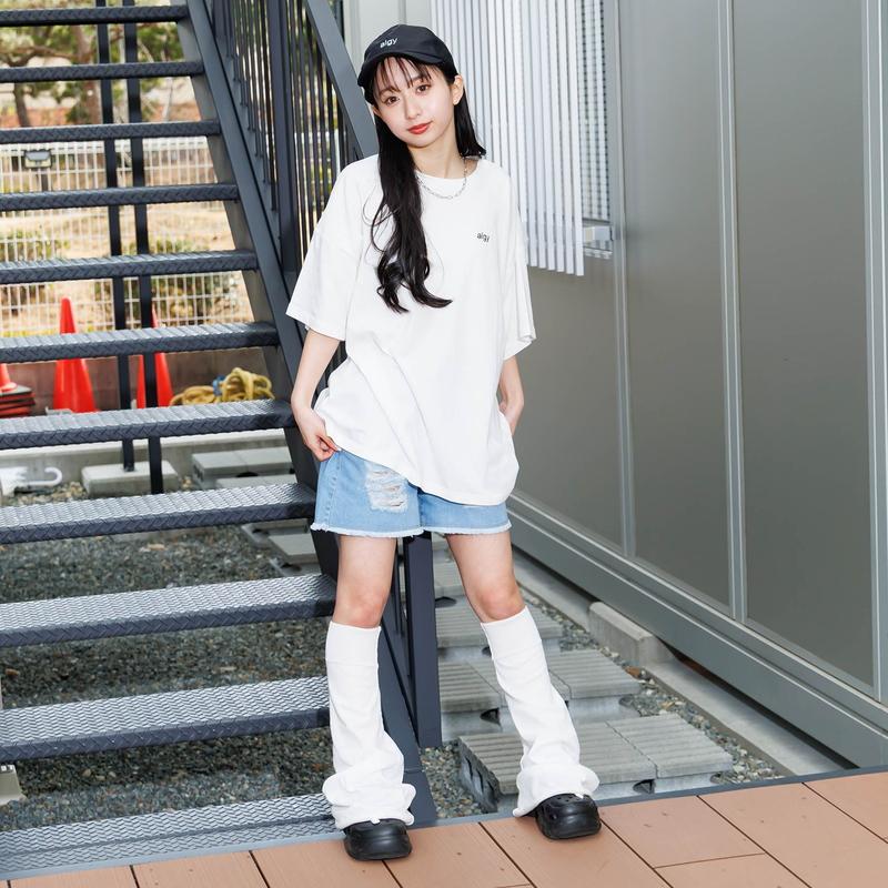 algy（アルジー） 子供服 ハートロゴ BIG Tシャツ 女の子 キッズ 半袖
