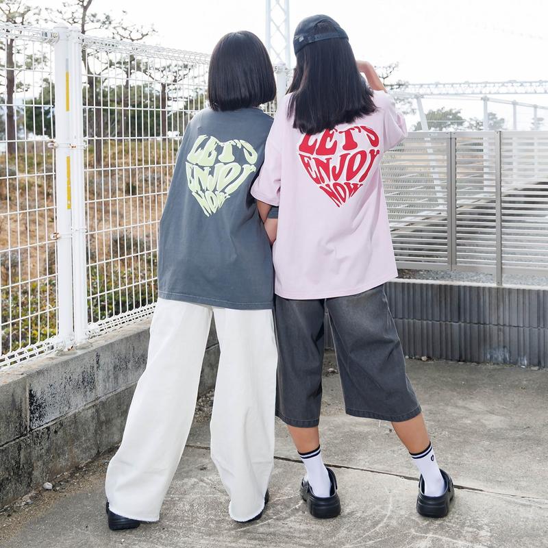 algy（アルジー） 子供服 ハートロゴ BIG Tシャツ 女の子 キッズ 半袖