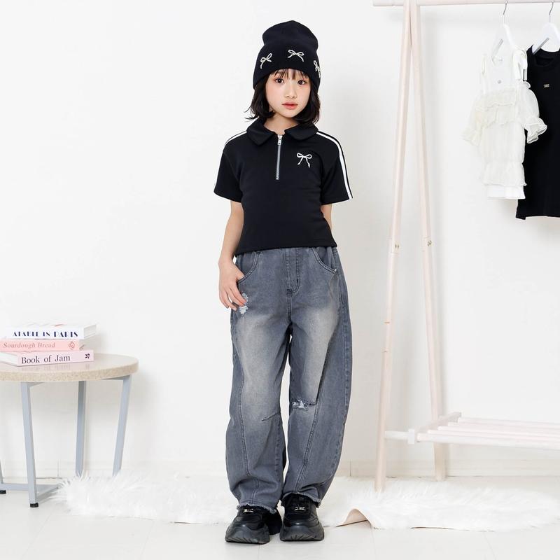 algy（アルジー） セール 子供服 ハーフジップ Tシャツ キッズ 女の子