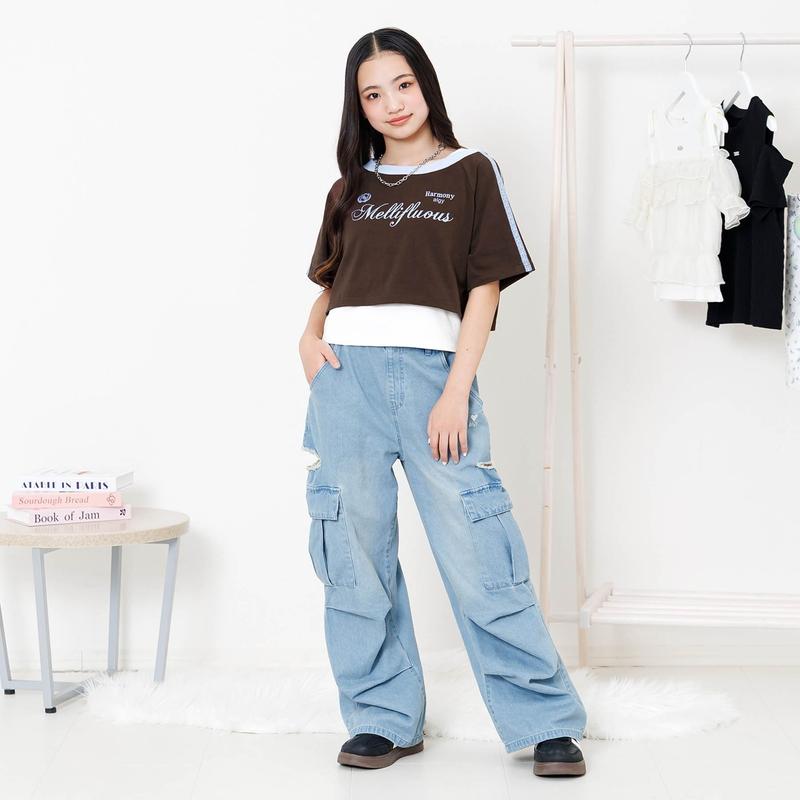 リクリク☆ALGY キッズ服セット まとめ売り 140～150 algy（アルジー） 20％OFFセールベスト＆Tシャツセット 半袖 シャツ