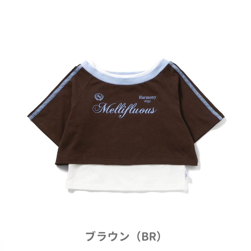 algy（アルジー） セール 子供服 クロップドTシャツ＆タンク セット